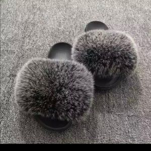 Furry slippers